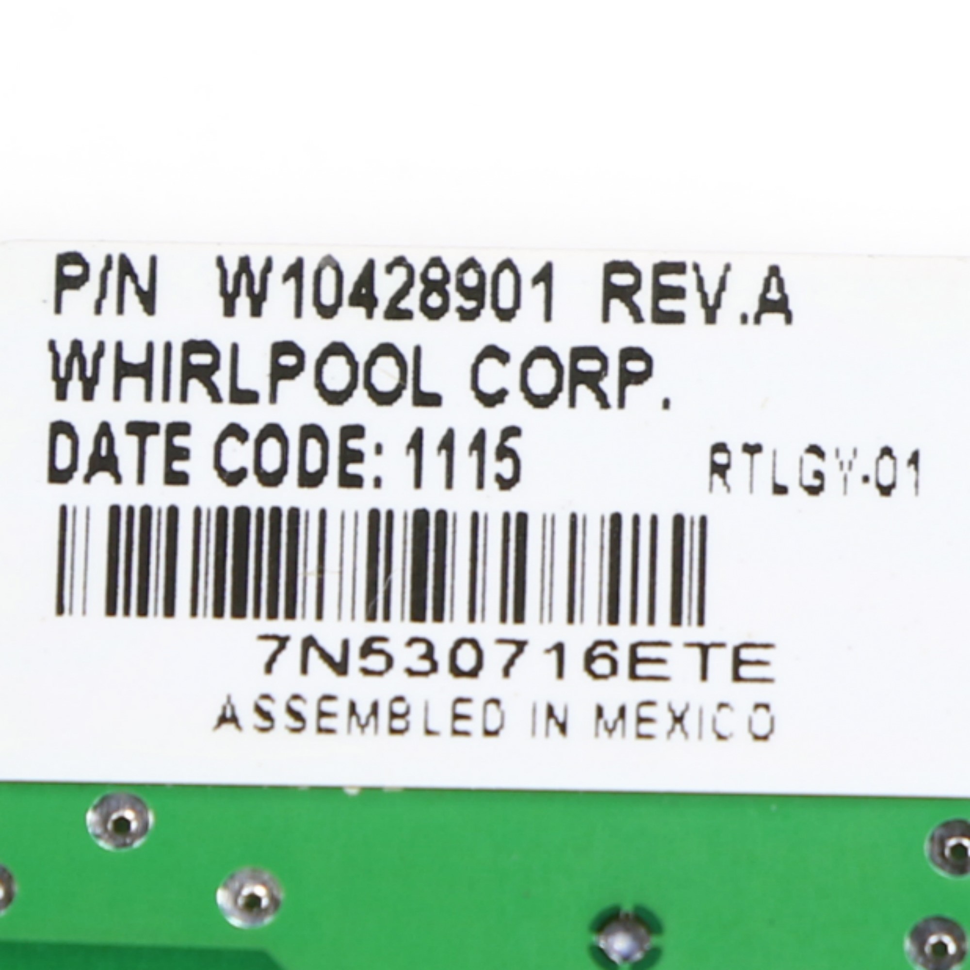 WPW10428901 Whirlpool Control Board